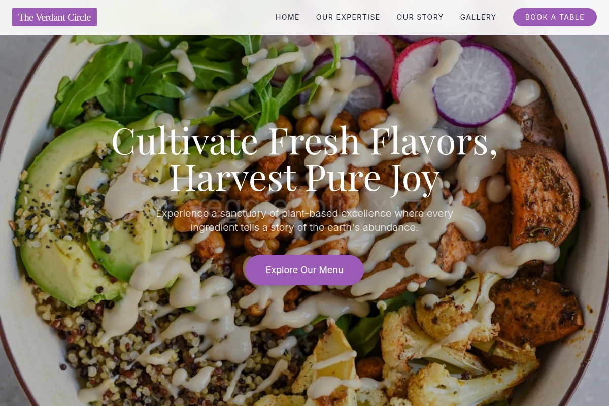 Crop Vegan Food